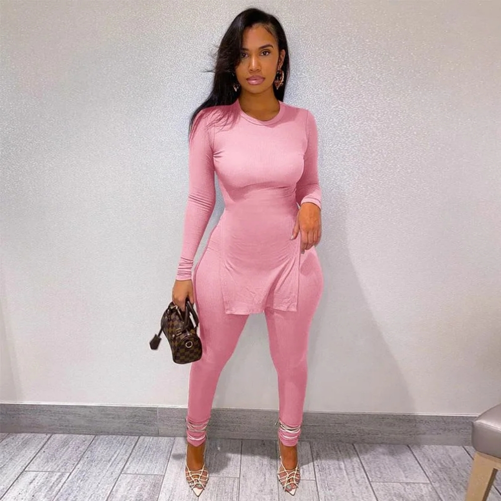 Yoga Set Long Sleeve Top and Bottom